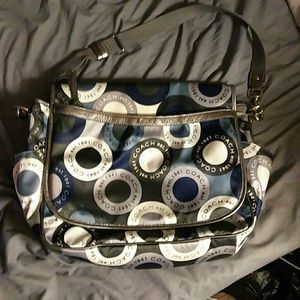 Coach diaper or laptop shoulder or crossbody bag